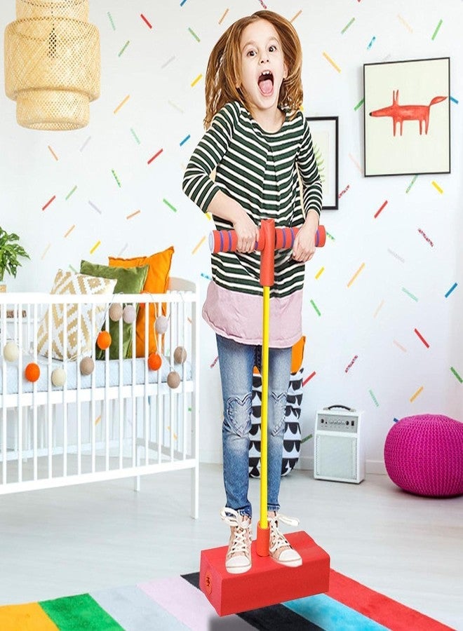 GLNRM Foam Stick Jumper for Kids - Bungee Jumper Outdoor Toy, Foam Bouncing Toy for Age 3 and Up, Squeaky Sounds Pogo Sticks, Great Gift for Boys and Girls, Multicolor (Pack of 1) - Image 5